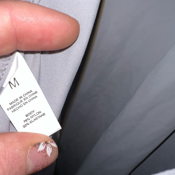 Workout Gray Scrunched Booty One Piece - Picture 6 of 6